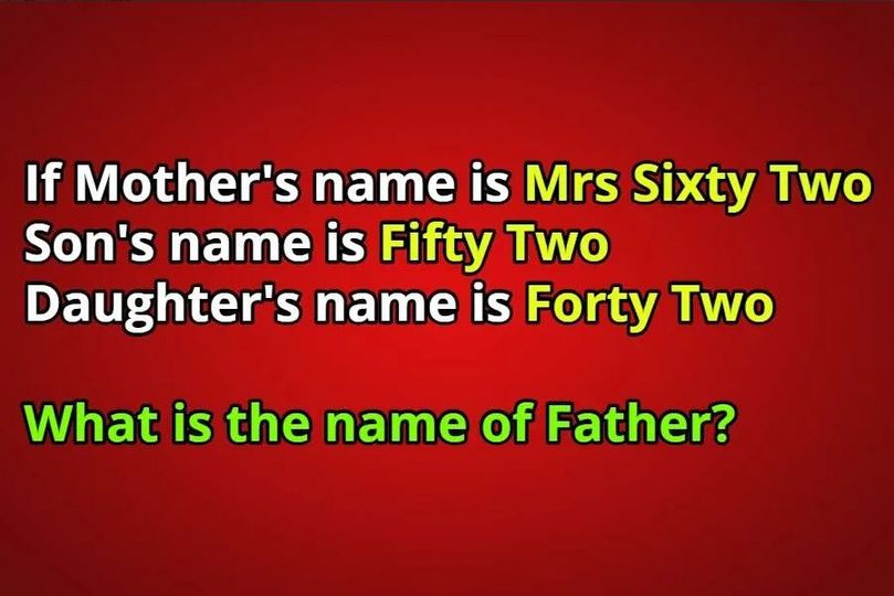 “What is the father’s name?”